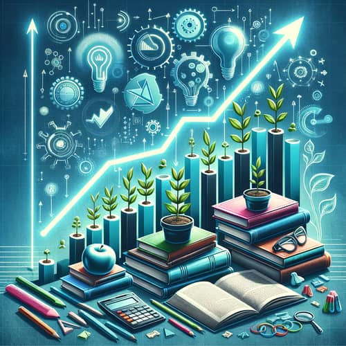 Education and Development Trends: Positive Growth Graph