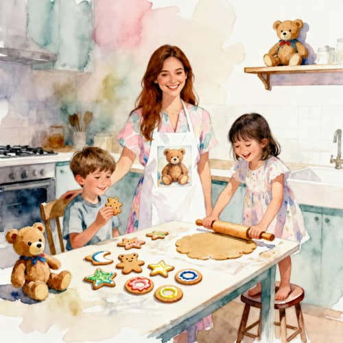Cozy Kitchen Moments: Family Baking Together Cozy Kitchen Moments: Family Baking Together