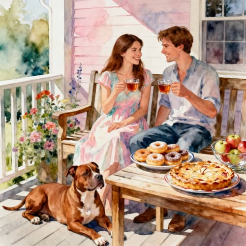 Cozy Porch Tea Time with Loved Ones Cozy Porch Tea Time with Loved Ones