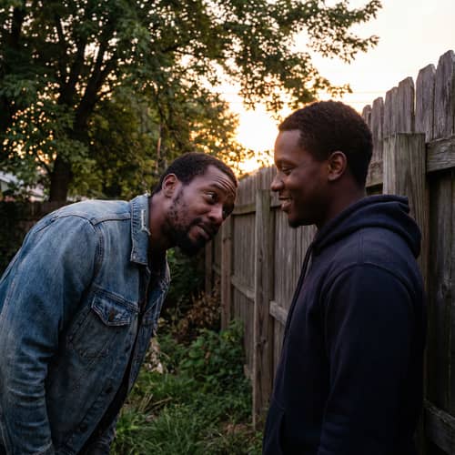 Emotional Bond: Love in a Golden Evening Glow