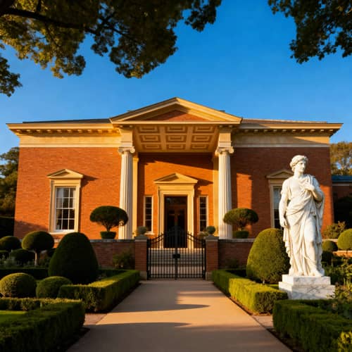 Elegant Neoclassical Home with Stunning Gardens Elegant Neoclassical Home with Stunning Gardens
