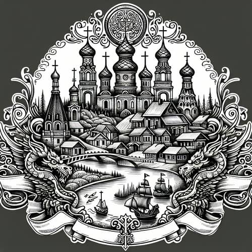 Beautiful Crest of Kameshkovo, Vladimir Region
