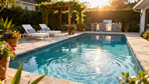 Stunning Summer Outdoor Pool Area Design Ideas