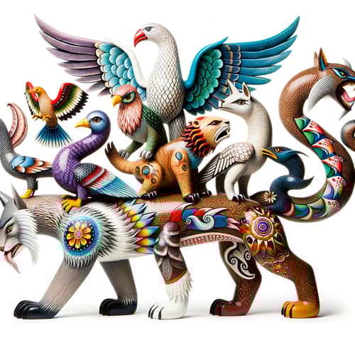 Colorful Alebrije: Traditional Mexican Art Creature