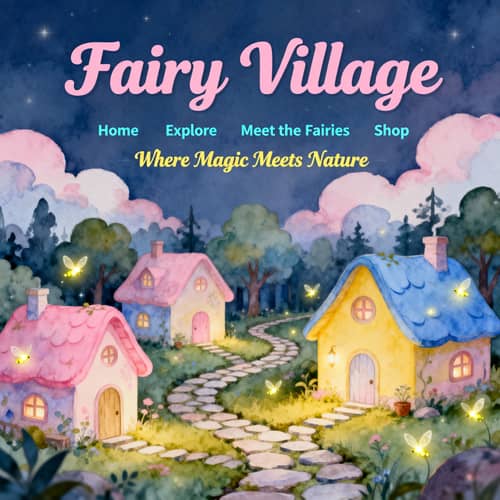 Enchanting Fairy Village Webpage Enchanting Fairy Village Webpage
