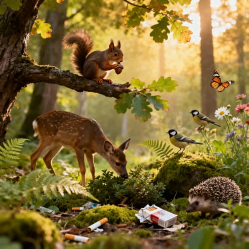 Explore the Vibrant Forest Habitat with Wildlife