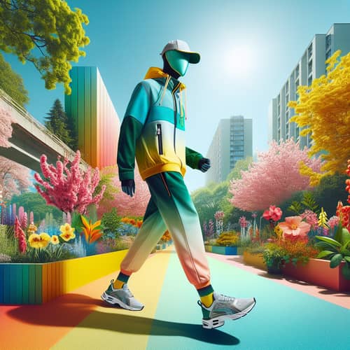 Springtime Urban Sporty Style in Vibrant Colors