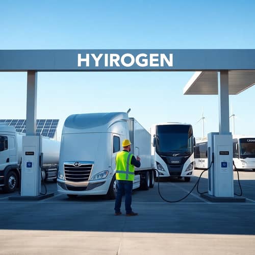 Modern Hydrogen Refueling Station for Trucks & Buses