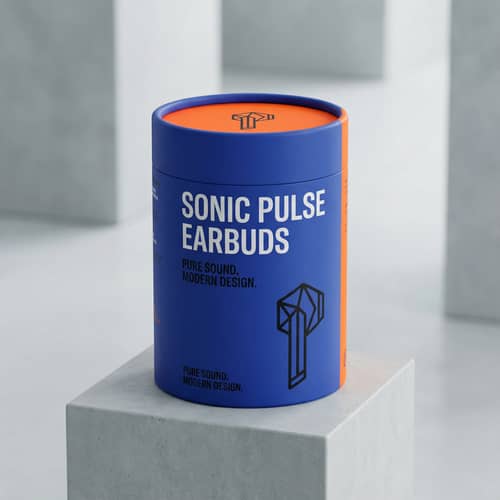 Modern Product Packaging Design with Bold Colors Modern Product Packaging Design with Bold Colors