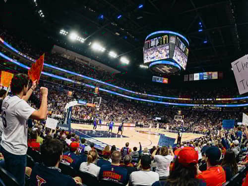 Packed Basketball Arena - Exciting Game Atmosphere