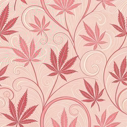 Cannabis Pink Loop Texture - Vibrant Design Elements