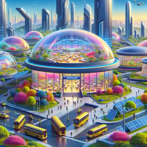 Futuristic School 'Sekolah': Advanced Tech & Sustainable Environment