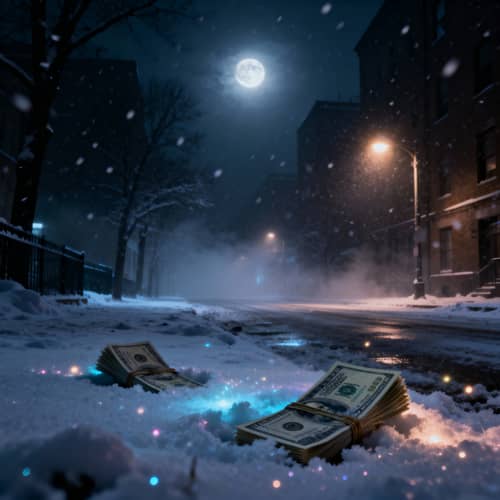 Mysterious Winter Night Rap Cover Design Mysterious Winter Night Rap Cover Design