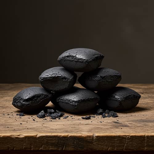 Artistic Charcoal Briquettes Still Life - High Res
