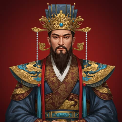 Majestic Depiction of 帝俊: Ruler of the Heavens