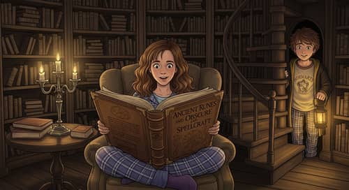 Hermione Granger in Hogwarts Secret Room
