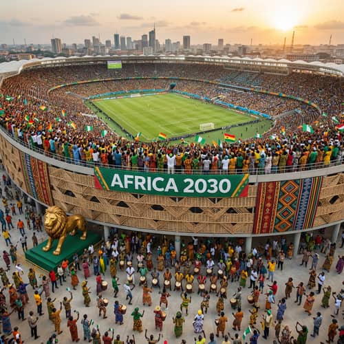 Exciting World Cup Stadium in Africa