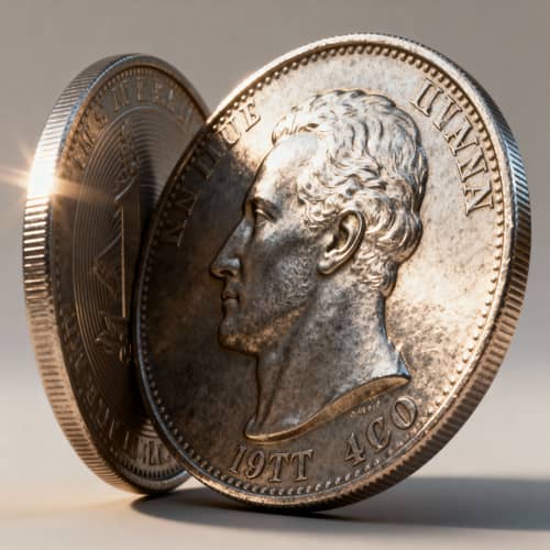 3D Textured Coin Animation with Light Effects 3D Textured Coin Animation with Light Effects