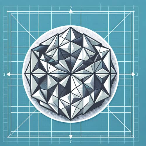 Geometric Triangular Shapes Seamless Pattern Illustration
