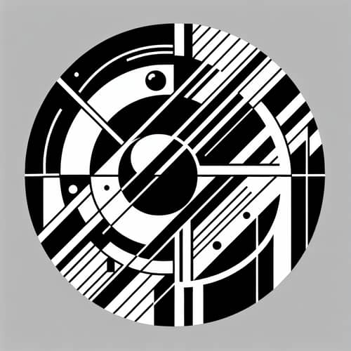 Circular Logo | Absence of Time | Russian Constructivism Style