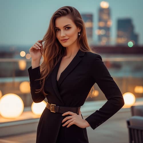 Elegant Busty Beauty - Captivating Charm