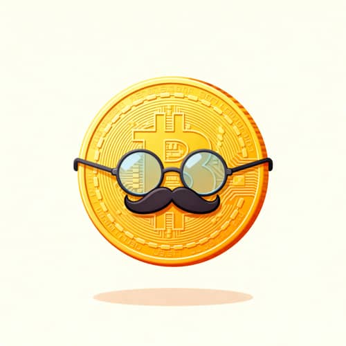 Gentleman Meme Coin with Mustache & Glasses