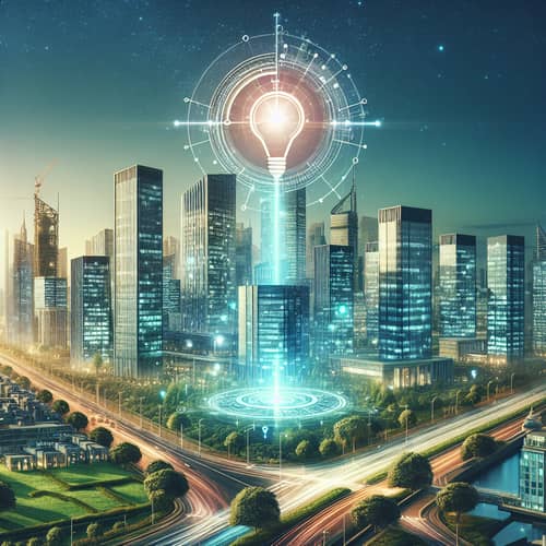 Urban Landscape Transforming into Futuristic IT Hub | Visionary Leadership
