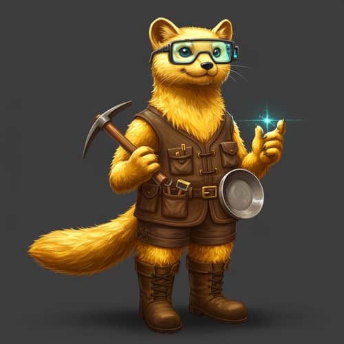 Friendly Golden Sable: A High-Tech Prospector