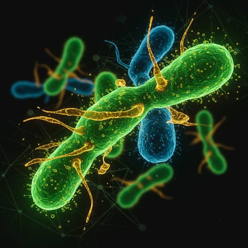 Vibrant Microbial Consortia Visualization