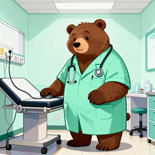 Caring Bear Doctor Ready for Your Check-Up Caring Bear Doctor Ready for Your Check-Up