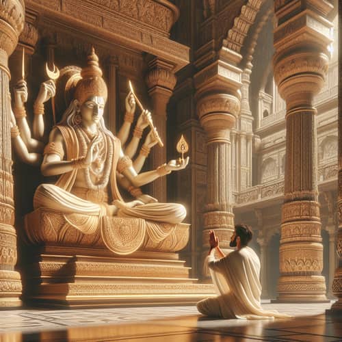 Tranquil Devotion: Blessings from Lord Ram at Ram Mandir, Ayodhya