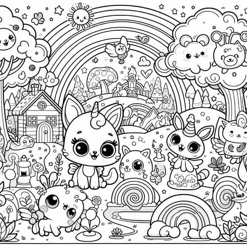 Fun Cartoon Coloring Page for Kids | Colorful & Interactive