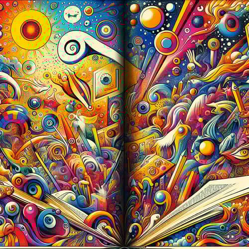 Surrealism Art Illustration with Diverse & Vivid Colors
