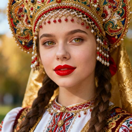 Russian Folk Headdress Kokoshnik Design Russian Folk Headdress Kokoshnik Design