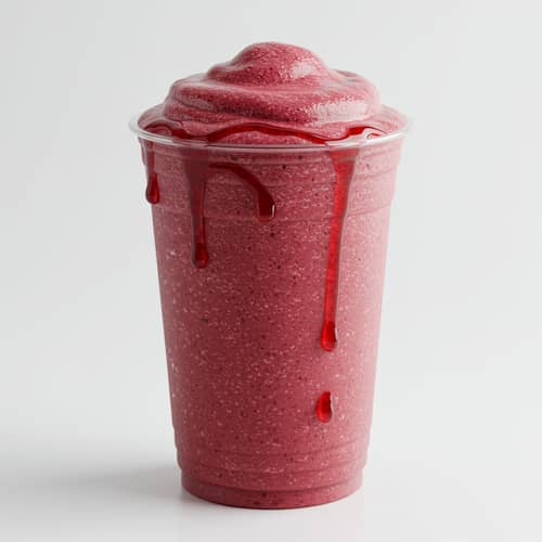 Refreshing Iced Red Berry Frappe - Photo Showcase