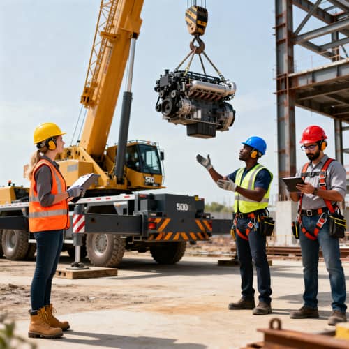 Critical Lifting Operation with 200-Tonne Crane