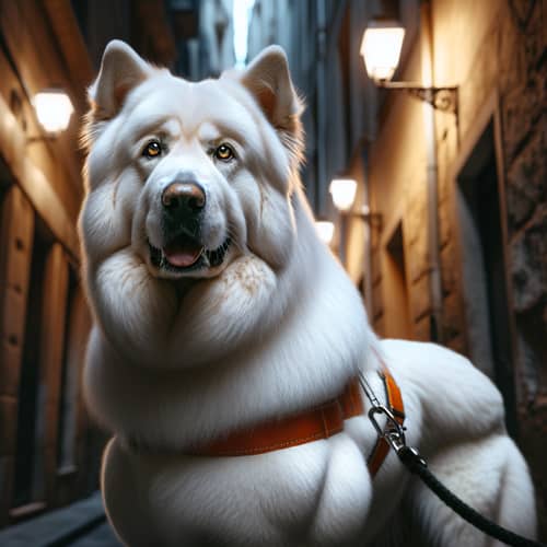 Heroic Maremma Sheepdog | Ready to Fight Crime in Urban Setting