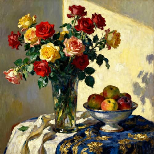 Vibrant Traditional Oil Painting - Museum Quality Art Vibrant Traditional Oil Painting - Museum Quality Art