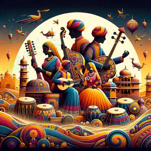 Rajasthani Folk Song 'Giral' - Traditional Musical Instruments & Performers