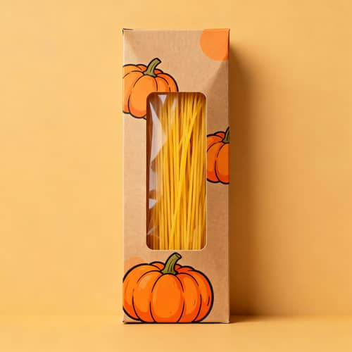 Pumpkin & Spaghetti Cardboard Packaging Design