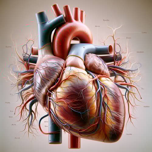Human Heart and Blood Vessels: Detailed Anatomy Exploration