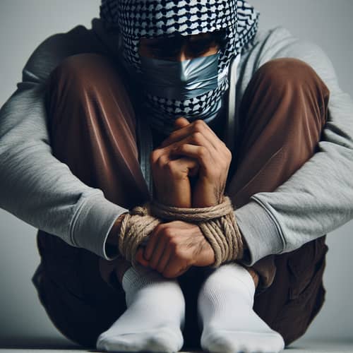 Man Bound and Gagged: A Disturbing Image