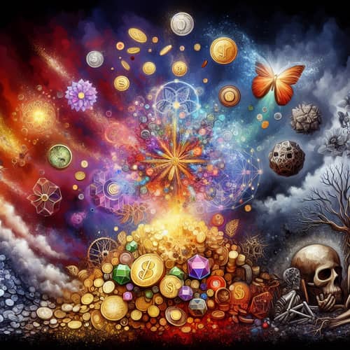Fortune's Transformation: Coins, Gemstones, Precious Artifacts