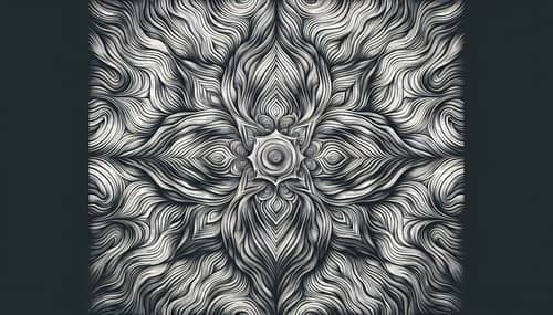 Mesmerizing Monochromatic Moire Pattern Art