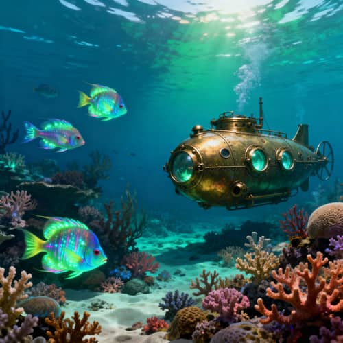 Jules Verne Inspired Ocean Depths Jules Verne Inspired Ocean Depths