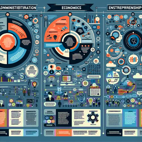 Administration, Economics & Entrepreneurship Infographic