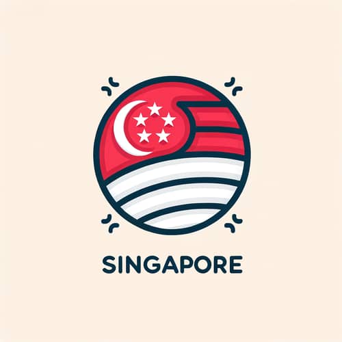 Marketing Singapore Flag Inspired Employee Engagement Logo