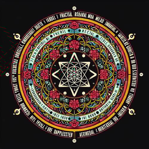 Fractal Lyrics T-Shirt Design | Margarita Siempre Viva