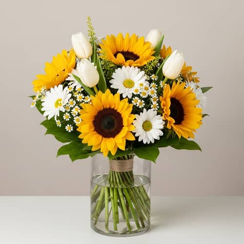 Stunning Sunflower and Daisy Bouquet Arrangements