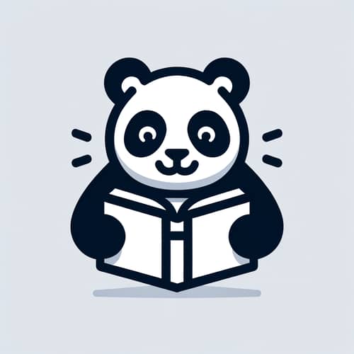 Panda Reading Book Icon